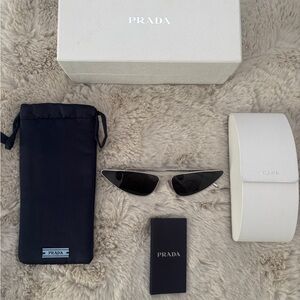 Prada Sleek Black Cat-Eye Sunglasses